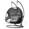 Iron Happy Star Outdoor Furniture Double Seater Swing