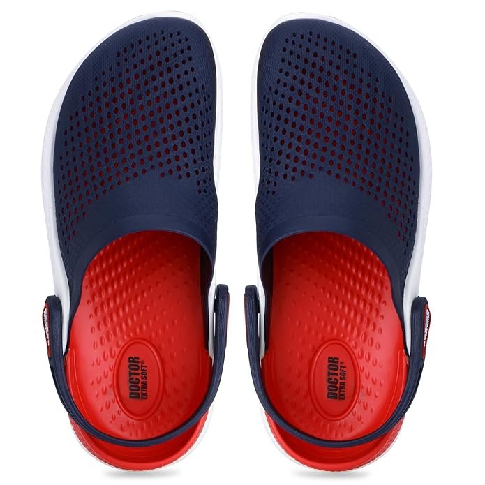 DOCTOR EXTRA SOFT Men's Classic Casual Sports Clogs/Sandals with Adjustable Back Strap for Adult | Comfortable & Lightweight| Stylish & Anti-Skid| Waterproof & Everyday Use Mules for Gents/Boys D-513 - Image 2