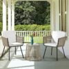 BRISHI Garden Patio Seating Chair and Table Set Outdoor Balcony Garden Coffee