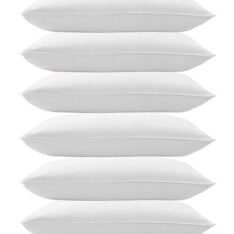 Microfiber Soft White Pillows | Pillows for Sleeping White - Set of 6 (Size - 16x24 Inches Or 40x60 cm) Pack of 6