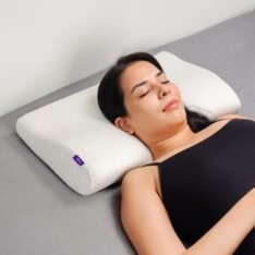Frido Ultimate Contour Cervical Neck Pillow |for Pain Relief Sleep | Improves Posture & Spinal Alignment | Neck Pain Relief Cushion with Ultra Responsive Memory Foam & Skin Friendly Cover | White