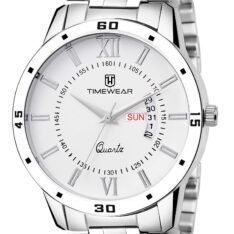 TIMEWEAR Analog Day Date Functioning Stainless Steel Chain Watch for Men