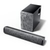 Mivi Fort Q48 Soundbar with subwoofer, 48 Watts, 2.1 Channel with 2 in-Build Full-Range Speakers